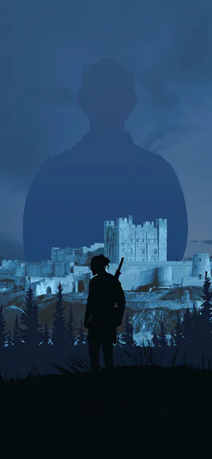 Majestic Castle Overlooking Scenic Landscape Wallpaper