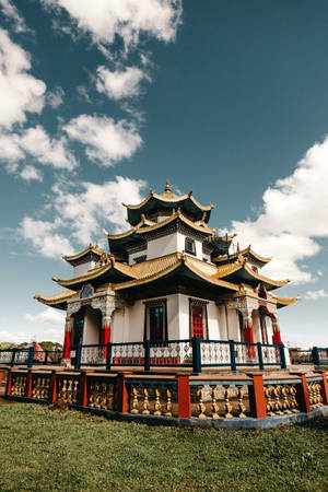 Majestic Chinese House Wallpaper