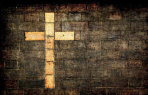 Majestic Cool Cross On Sky Background Wallpaper