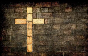 Majestic Cool Cross On Sky Background Wallpaper