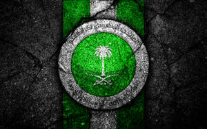 Majestic Emblem Of Saudi Arabia Wallpaper