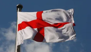 Majestic England Flag On St George’s Day Wallpaper