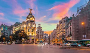 Majestic Gran Via In Madrid, Spain Wallpaper