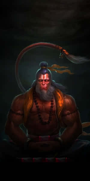 Majestic_ Hanuman_ Artwork Wallpaper