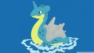 Majestic Lapras Sailing In The Dusk Wallpaper