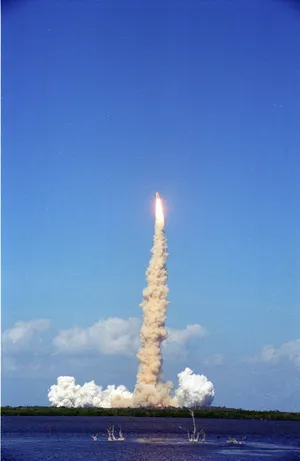 Majestic Launch Of Ares I-x At Kennedy Space Center Wallpaper