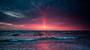 Majestic Morning Glory Beachfront Wallpaper