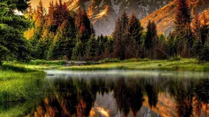 Majestic Mountain View In The Great Outdoors Wallpaper