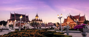 Majestic Royal Pavilion In Thailand Wallpaper