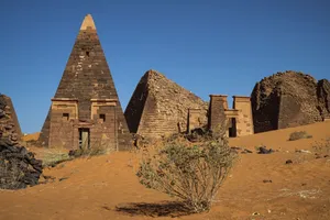Majestic Stone Pyramid In Sudan Wallpaper