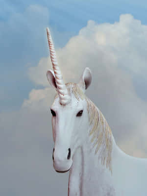 Majestic Unicorn Portrait Wallpaper