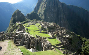 Majestic View Of Machu Picchu Citadel In Cusco, Peru Wallpaper