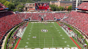 Majestic View Of Sanford Stadium, University Of Georgia Wallpaper