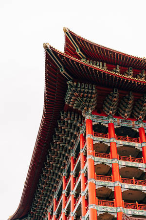 Majestic View Of The Iconic Grand Hotel, Taipei Wallpaper