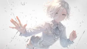 Majestic White Anime Wallpaper