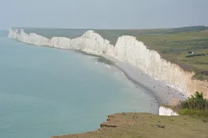 Majestic White Cliffs Of Dover Panorama Wallpaper