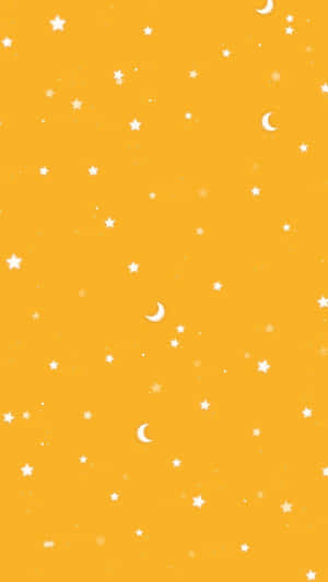 Majestic Yellow Galaxy In Outer Space Wallpaper