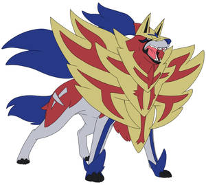 Majestic Zamazenta On Full Alert Wallpaper