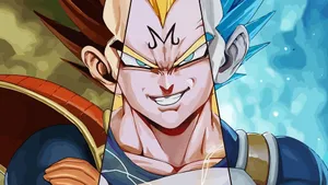Majin Vegeta Different Hair Color Wallpaper