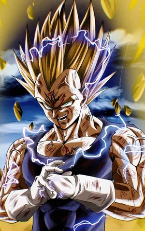 Majin Vegeta Furious Face Wallpaper