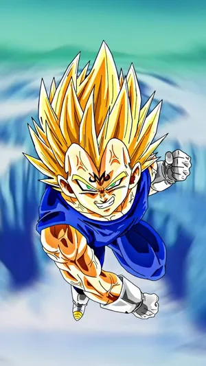 Majin Vegeta Punch Stunt Wallpaper