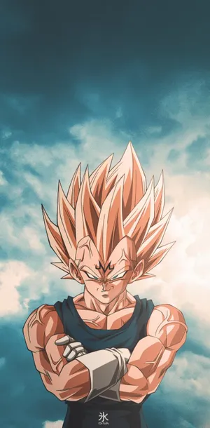 Majin Vegeta Widow's Peak Wallpaper
