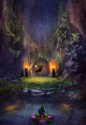 Majora's Mask Cave Entrance Wallpaper