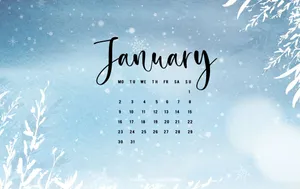 Make Plans, Set Goals And Welcome A Brand New Year With The Start Of January Wallpaper