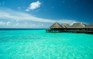 Maldives Turquoise Beach Water Wallpaper
