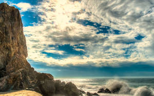 Malibu Rock Filled Shores Wallpaper