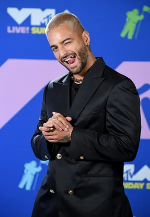 Maluma Silver Wolf Fangs Wallpaper