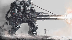 Mammoth Grey Robot Wallpaper