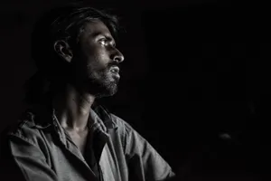 Man Face In Despair Wallpaper