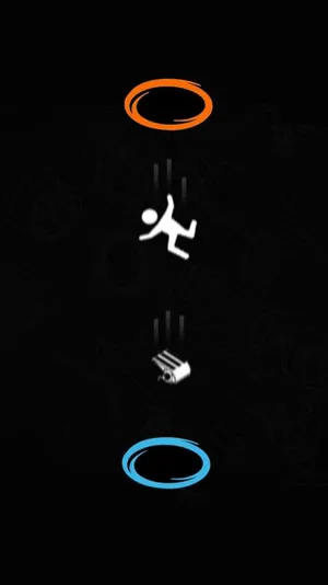 Man Falling From Portal Wallpaper