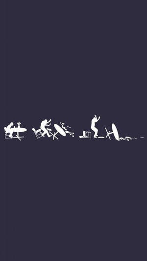 Man Flips Table Funny Phone Wallpaper