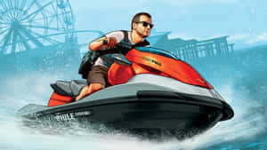 Man On Jet Ski Gta 5 1920x1080 Wallpaper