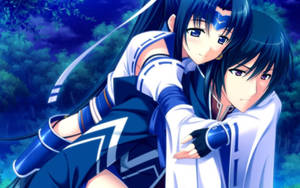 Man Piggyback Woman Love Anime Wallpaper