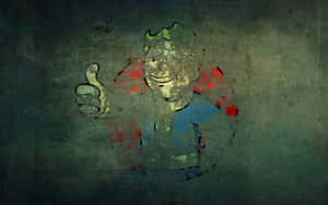 Man Vault Boy Thumbs Up Wallpaper