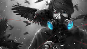 Man Wearing Blue Mask Edgy Pfp Wallpaper
