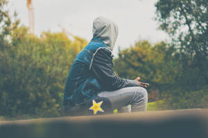 Man With Hoodie Sad 4k Wallpaper