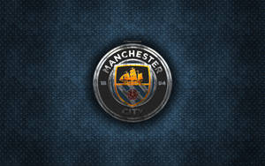 Manchester City Logo Checker Plate Wallpaper