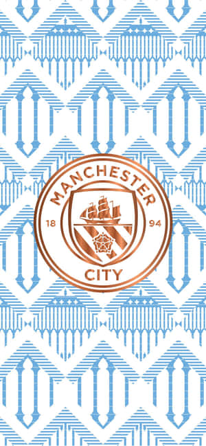 Manchester City Minimalist Badge Iphone Wallpaper