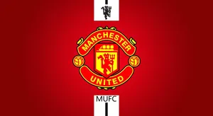 Manchester United Logo White And Red Wallpaper