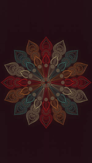 Mandala Floral Artwork Flower Mobile Wallpaper