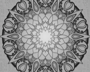 Mandala Floral Pattern Wallpaper