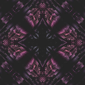 Mandala Purple Diamond In Glitch Wallpaper