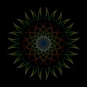 Mandala Trippy Flower Wallpaper