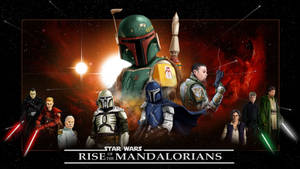 Mandalorian Digital Art Poster Wallpaper