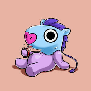 Mang Bt21 Cartoon Character Wallpaper