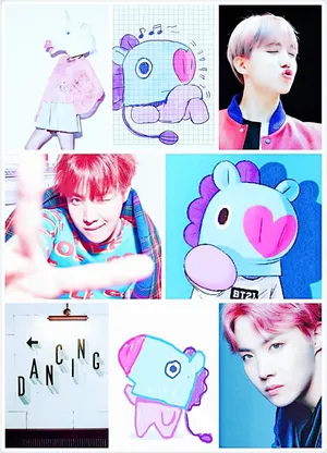 Mang Bt21 Collage Wallpaper